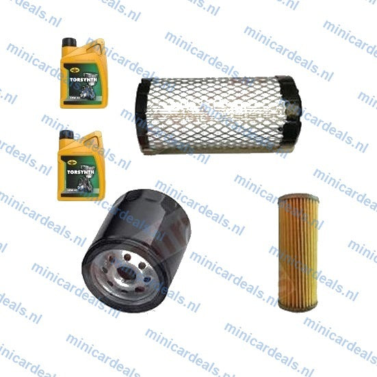 Onderhoudspakket + 2L Motorolie, 2TNE68 Oliefilter Luchtfilter Dieselfilter Yanmar(Microcar/Chatenet)