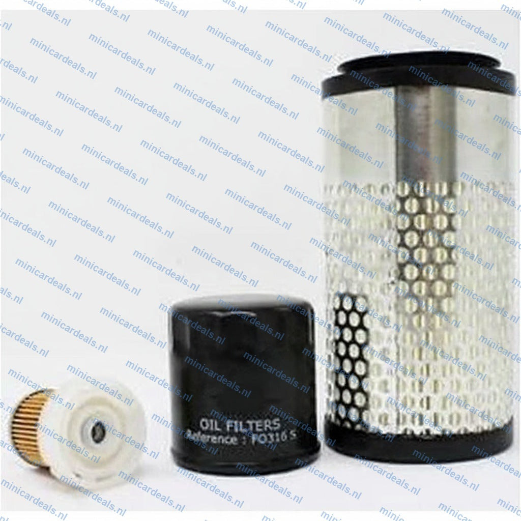 Onderhoudspakket Aixam Z482 Oliefilter Luchtfilter Diesel filter Kubota