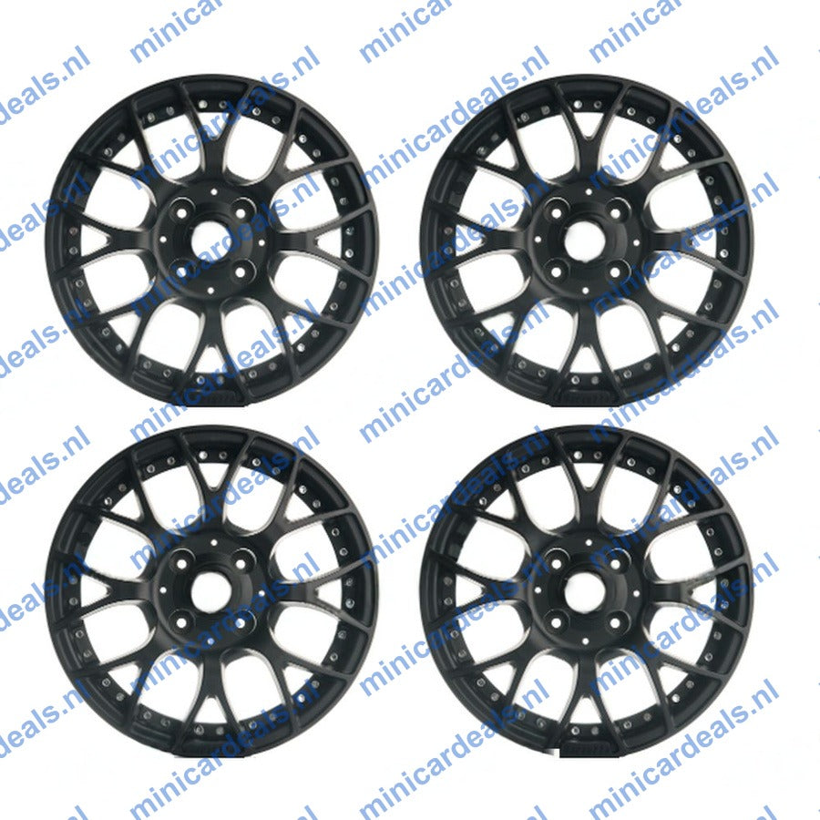 Satz von 4 Felgen(Schwarz) 14(Zoll) Ligier (JS50 Ph1 /J50L Ph3 /JS60), Microcar(Mgo4/MGO6)