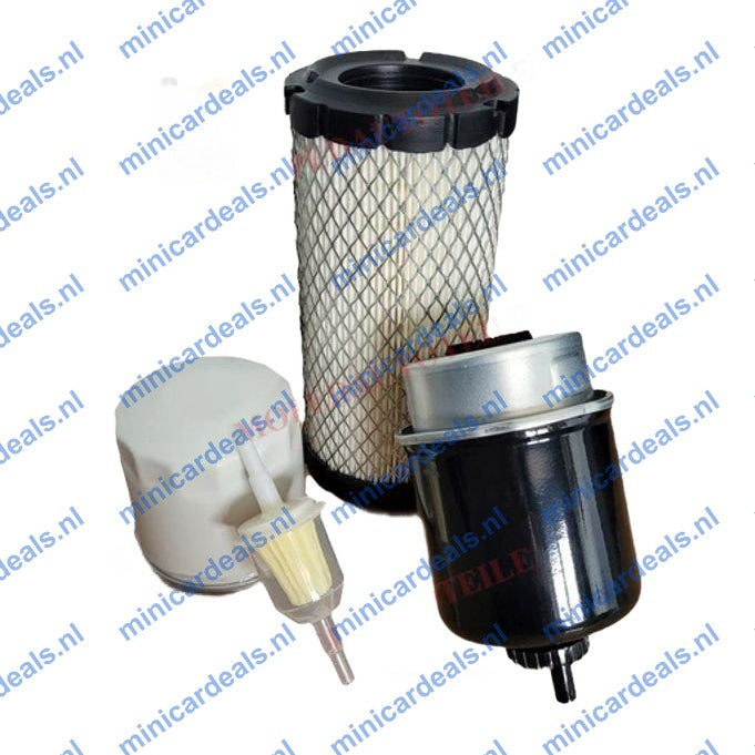 Wartungspaket + 2L Motoröl(5W30), Lombardini 442/492/480 DCI Ölfilter Luftfilter Dieselfilter(2x)